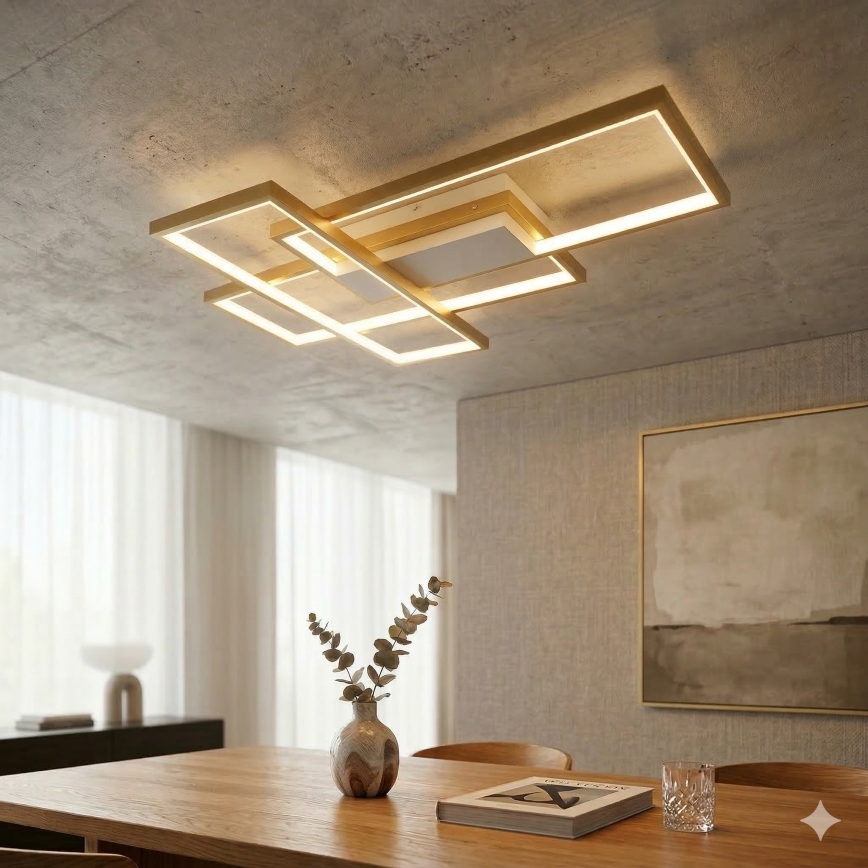 Aigostar - Dimmbare LED-Deckenleuchte LED/38W/230V 2700-6500K + Fernbedienung