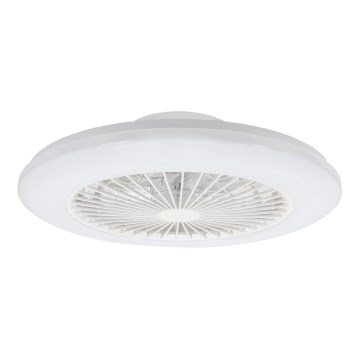Aigostar - Dimmbare LED-Deckenleuchte mit Ventilator MESH LED/40W/230V 2700-6500K weiß + Fernbedienung