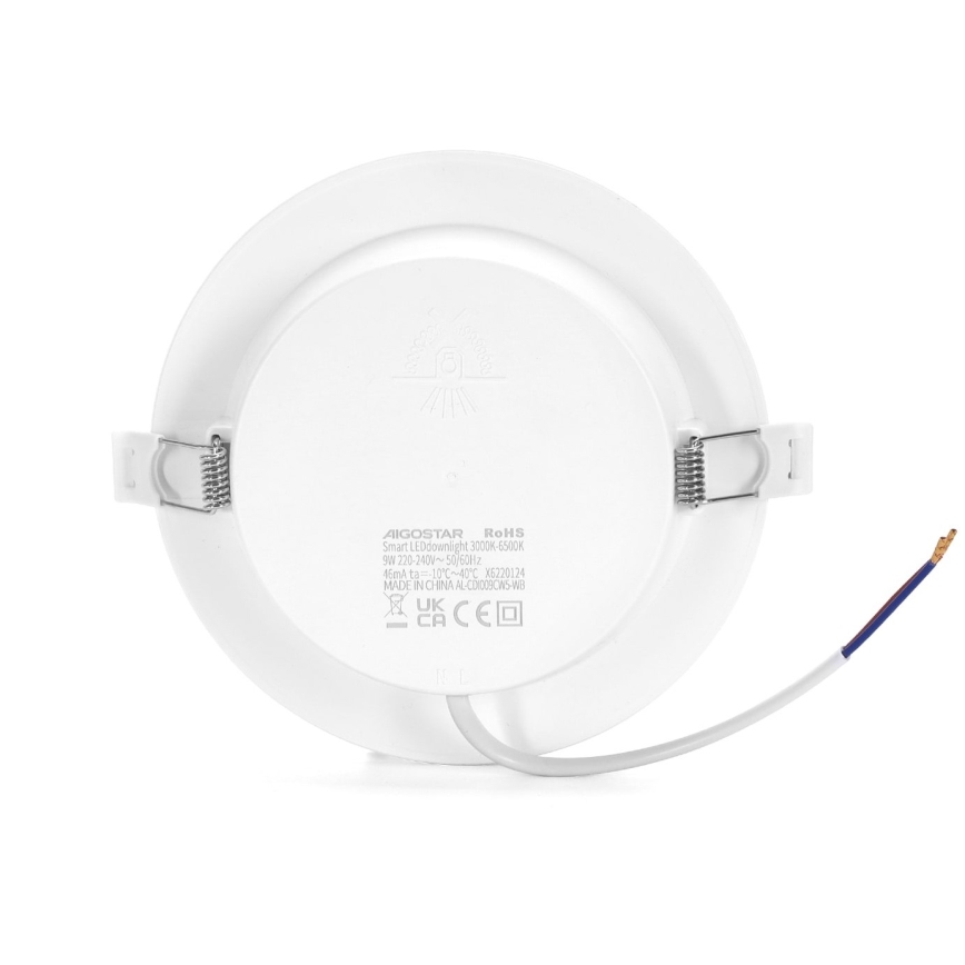 Aigostar - Dimmbare LED-Einbauleuchte LED/9W/230V d 14,5 cm Wi-Fi