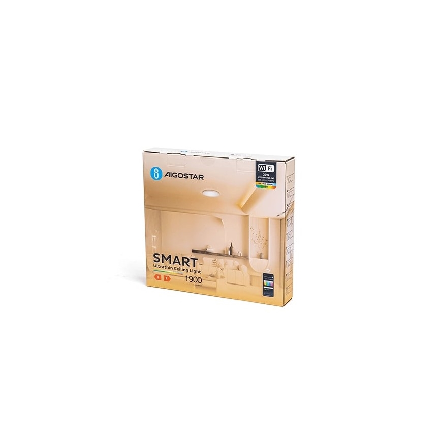 Aigostar - Dimmbare LED-RGBW-Deckenleuchte LED/22W/230V 2700-6500K Wi-Fi