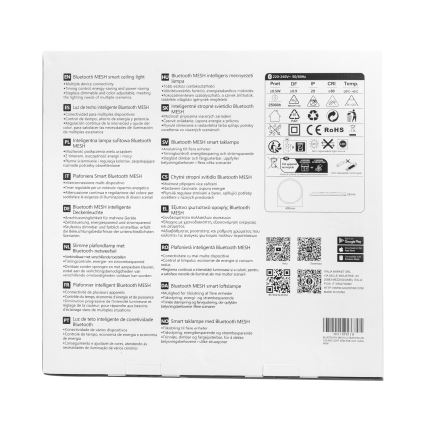 Aigostar - Dimmbare LED-RGBW-Deckenleuchte MESH LED/36W/230V 3000-6500K weiß + Fernbedienung