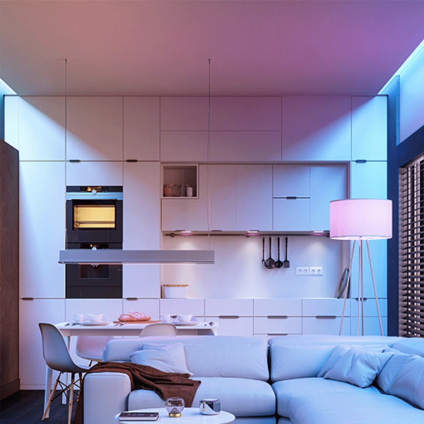 Aigostar - LED RGBW dimmbare Glühbirne G45 E27/6W/230V 3000K + Fernbedienung