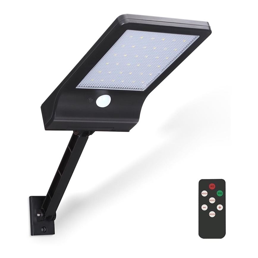 Aigostar - Dimmbare LED-Solarleuchte mit Sensor LED/2,3W/5,5V IP65 + Fernbedienung