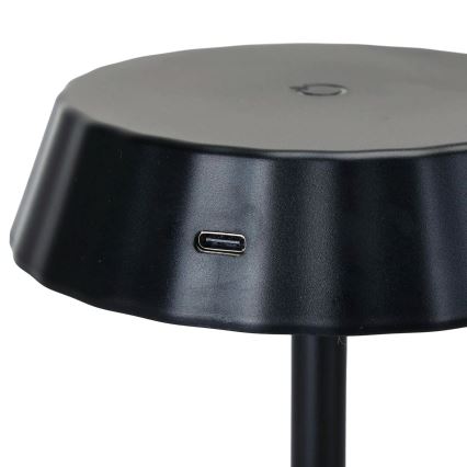 Aigostar - Dimmbare LED-Tischlampe AMBIENT LED/2,4W/5V 3000-6500K schwarz 2000 mAh