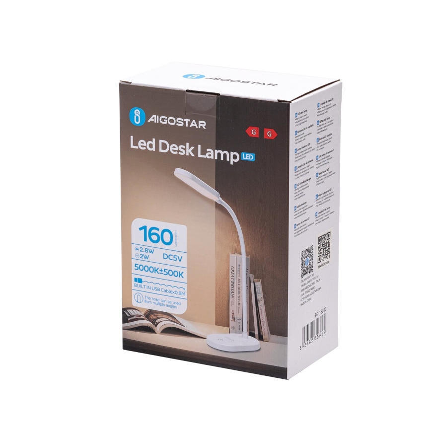 Aigostar - Dimmbare LED-Tischleuchte mit Touch-Funktion LED/3W/5V
