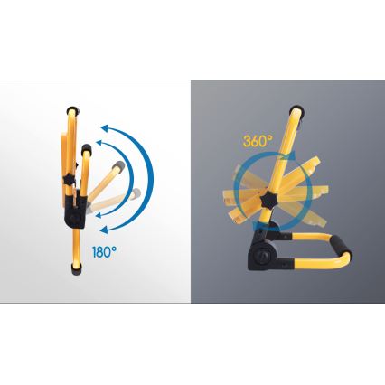 Aigostar - Dimmbarer, aufladbarer LED-Strahler LED/100W/5V 6500K IP65 15000 mAh