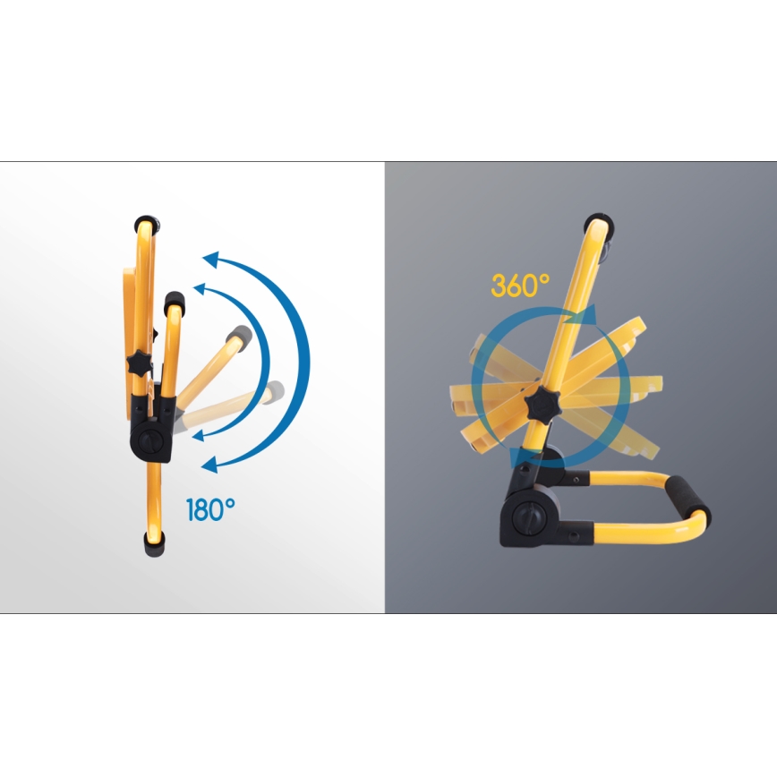 Aigostar - Dimmbarer, aufladbarer LED-Strahler LED/100W/5V 6500K IP65 15000 mAh