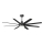 Aigostar - Dimmbarer LED-Deckenventilator LED/24W/230V 2700-6500K 165cm schwarz + Fernbedienung