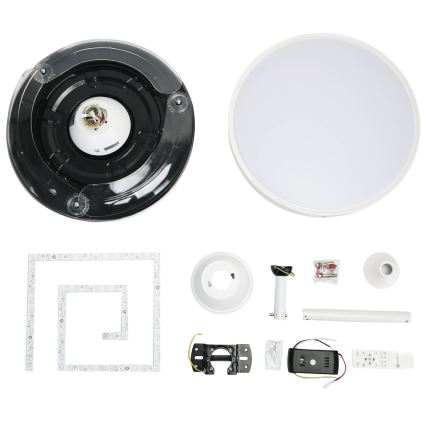 Aigostar - Dimmbarer LED-Deckenventilator LED/36W/230V 2700-6500K d 107 cm + Fernbedienung weiß