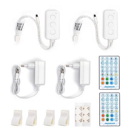 Aigostar - Dimmbarer LED-RGBW-Streifen LED/18W/12V 2x5 m Wi-Fi
