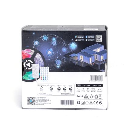 Aigostar - Dimmbarer LED-RGBW-Streifen LED/18W/12V 2x5 m Wi-Fi