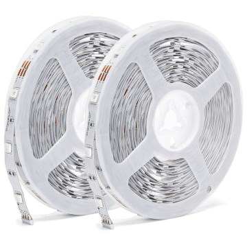 Aigostar - Dimmbarer LED-RGBW-Streifen LED/48W/12V 2x7,5 m Wi-Fi