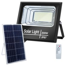 Aigostar - Dimmbarer LED-Solarfluter LED/200W/3,2V IP67 + FB