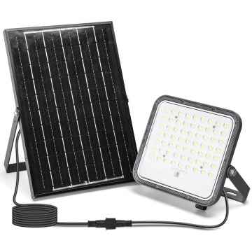 Aigostar - Dimmbarer LED-Solarstrahler LED/100W/3,4V 3000/4000/6500K IP66 + Fernbedienung