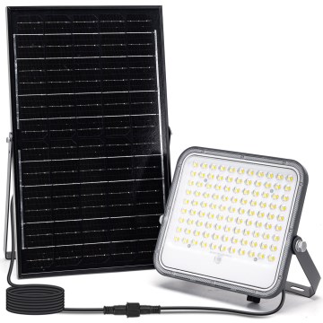Aigostar - Dimmbarer LED-Solarstrahler LED/150W/3,4V 3000/4000/6500K IP66 + Fernbedienung