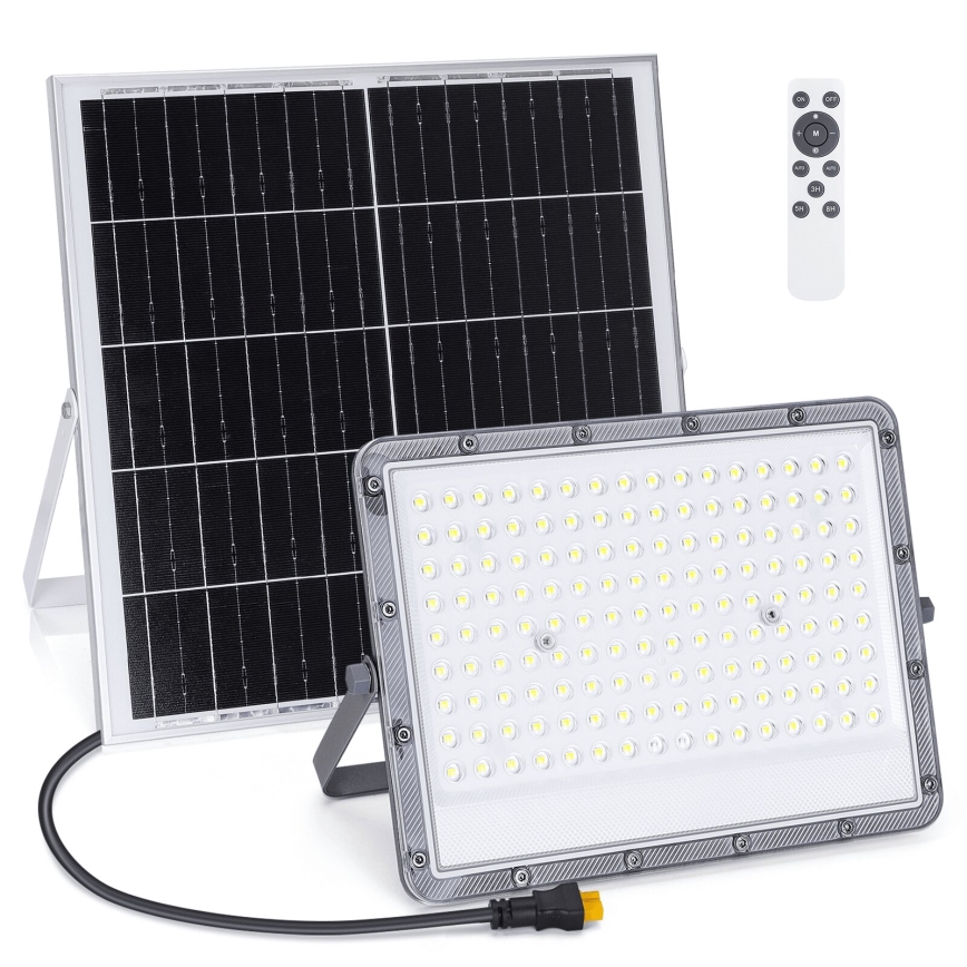 Aigostar - Dimmbarer LED-Solarstrahler LED/200W/3,2V IP65 + Fernbedienung