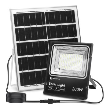 Aigostar - Dimmbarer LED-Solarstrahler LED/200W/3,2V IP66 + Fernbedienung