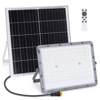 Aigostar - Dimmbarer LED-Solarstrahler LED/200W/3,4V IP65 + Fernbedienung