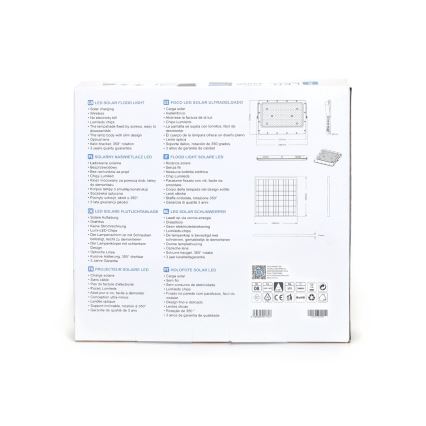 Aigostar - Dimmbarer LED-Solarstrahler LED/200W/3,4V IP65 + Fernbedienung