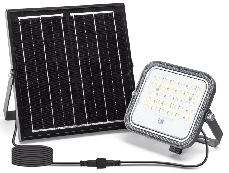 Aigostar - Dimmbarer LED-Solarstrahler LED/50W/3,4V 3000/4000/6500K IP66 + Fernbedienung