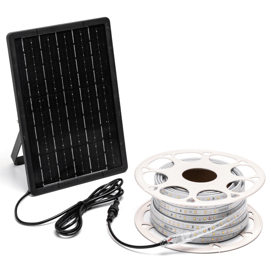 Aigostar - Dimmbarer LED-Solarstreifen LED/20W/3,2V 20 m 6500K IP65 + Fernbedienung