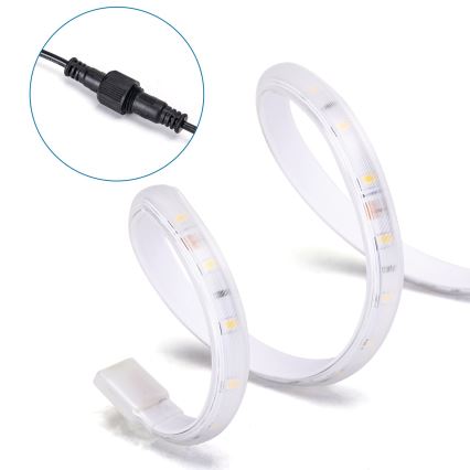 Aigostar - Dimmbarer LED-Solarstreifen LED/20W/3,2V 20 m 6500K IP65 + Fernbedienung