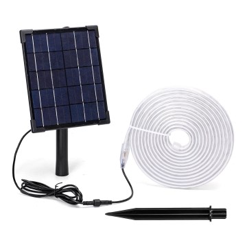 Aigostar - Dimmbarer Solarstreifen (LED RGB) LED/5W/3,2V 5+2m IP65 + Fernbedienung