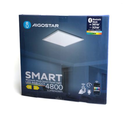 Aigostar - Dimmbares LED-RGBW-Einbaupanel MESH LED/36W/230V 60x60 cm