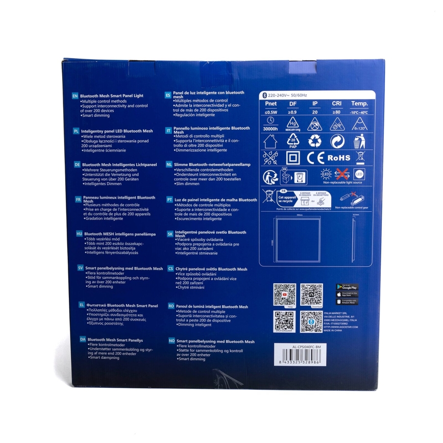 Aigostar - Dimmbares LED-RGBW-Einbaupanel MESH LED/36W/230V 60x60 cm
