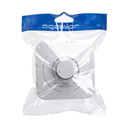 Aigostar - Dimmer mit Rahmen 250V/10A weiß