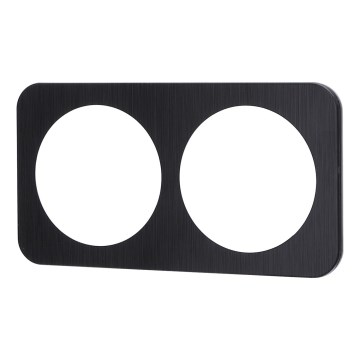 Aigostar - Doppelrahmen aus Aluminium, schwarz