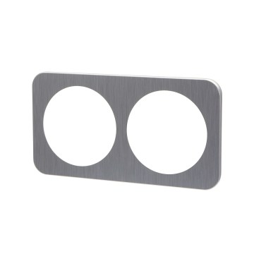 Aigostar - Doppelrahmen aus Aluminium, silberfarben