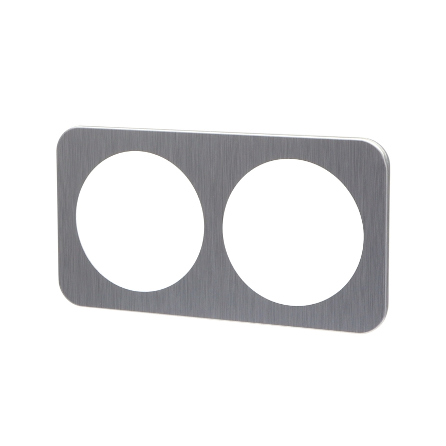 Aigostar - Doppelrahmen aus Aluminium, silberfarben