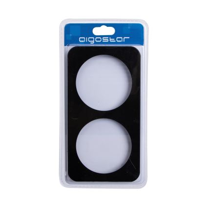 Aigostar - Doppelrahmen aus Aluminium, schwarz