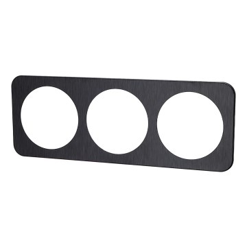 Aigostar - Dreifachrahmen aus Aluminium, schwarz