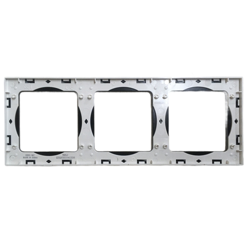 Aigostar - Dreifach-Fotorahmen Glas schwarz