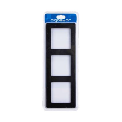 Aigostar - Dreifachrahmen aus Aluminium, schwarz