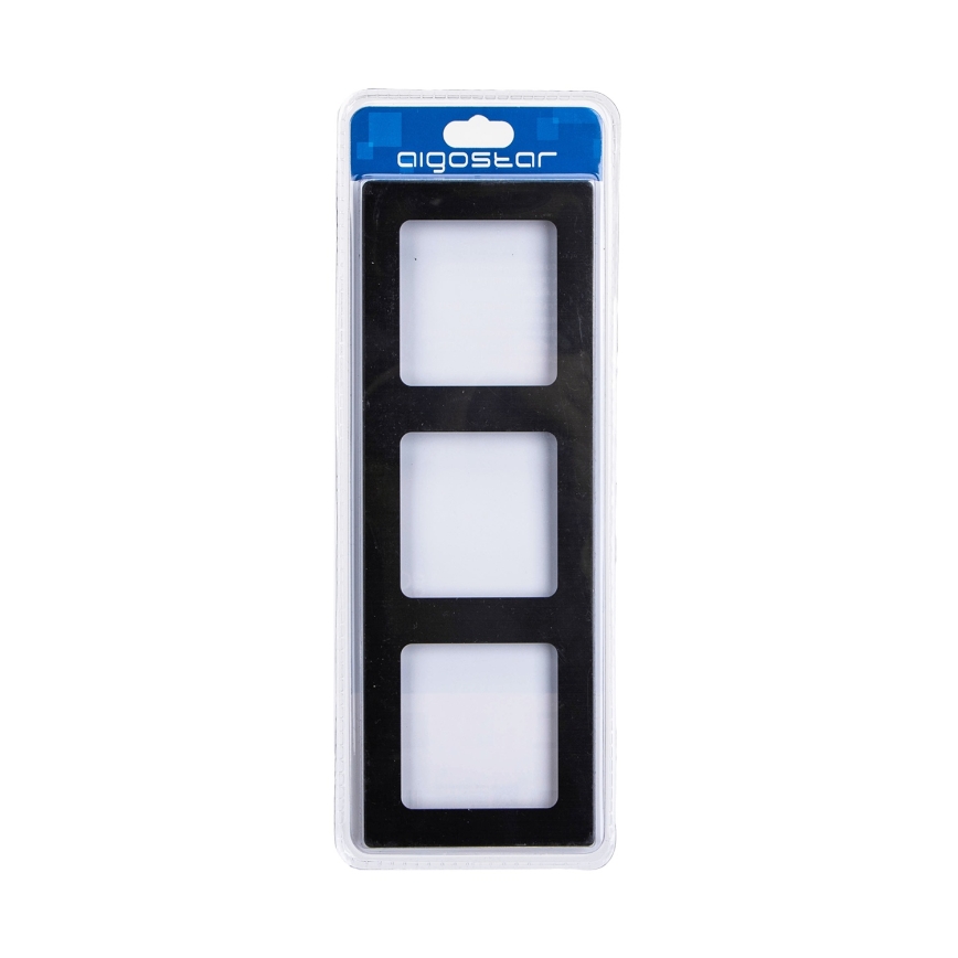 Aigostar - Dreifachrahmen aus Aluminium, schwarz