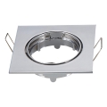Aigostar - Einbaurahmen für GU10-Einbaustrahler 8,2x8,2 cm glänzender Chrom