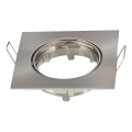 Aigostar - Einbauring für Einbaustrahler GU10 8,2x8,2 cm matt-chrom