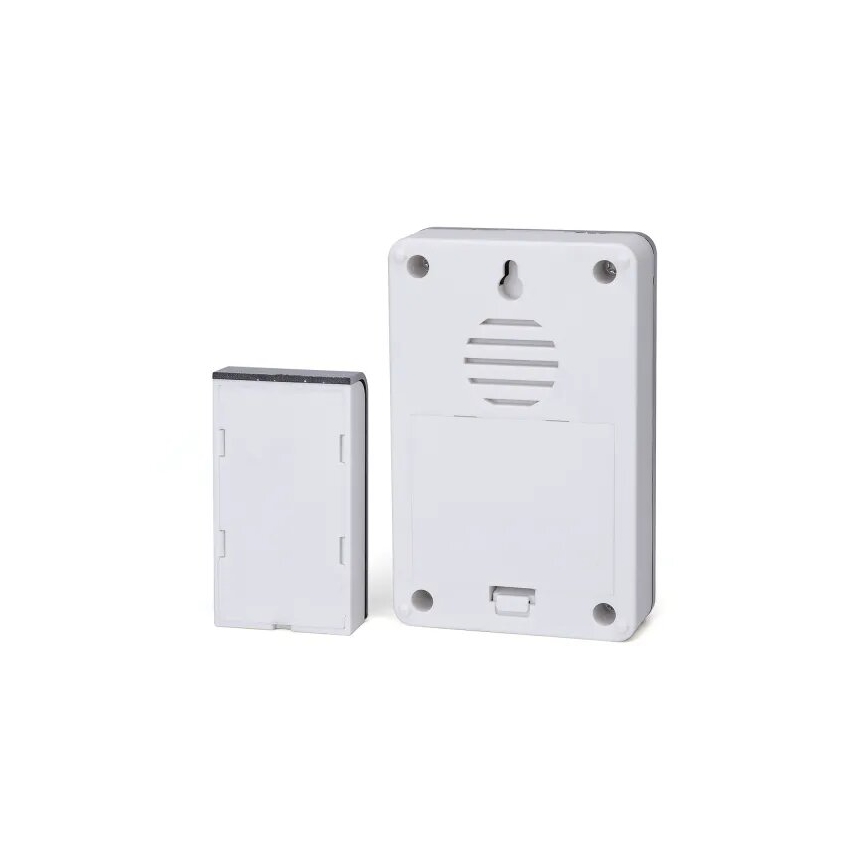 Aigostar - Funk-Türklingel 3xAA IP44 weiß/silber