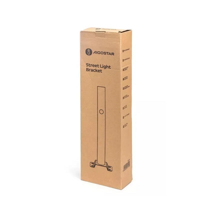 Aigostar - Halterung für Straßenlaterne 48,9 cm schwarz