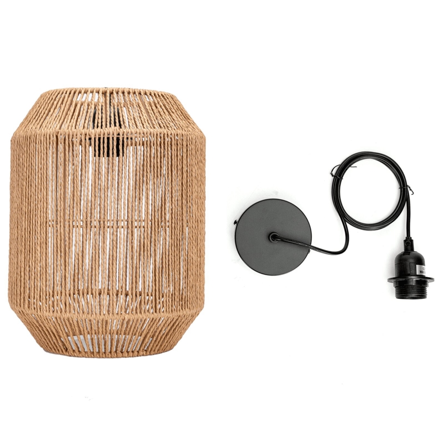Aigostar - Hängeleuchte 1xE27/60W/230V beige