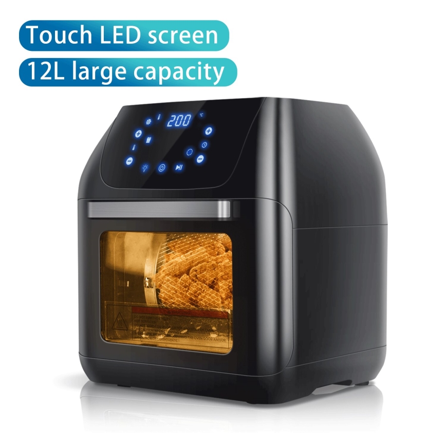 Aigostar - Heißluftofen 1400W/230V 12l schwarz