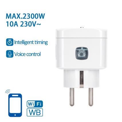 Aigostar - Intelligente Steckdose E 2300W Wi-Fi Tuya