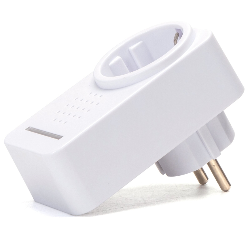 Aigostar - Kabellose Steckdosen-Türklingel 1Z 230V IPX4 weiß