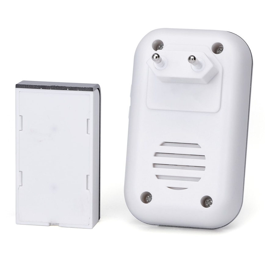 Aigostar - Kabellose Stecker-Türklingel 230V IP44 weiß