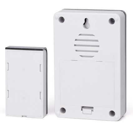 Aigostar - Kabellose Türklingel 3xAA/12V IP44 silbern