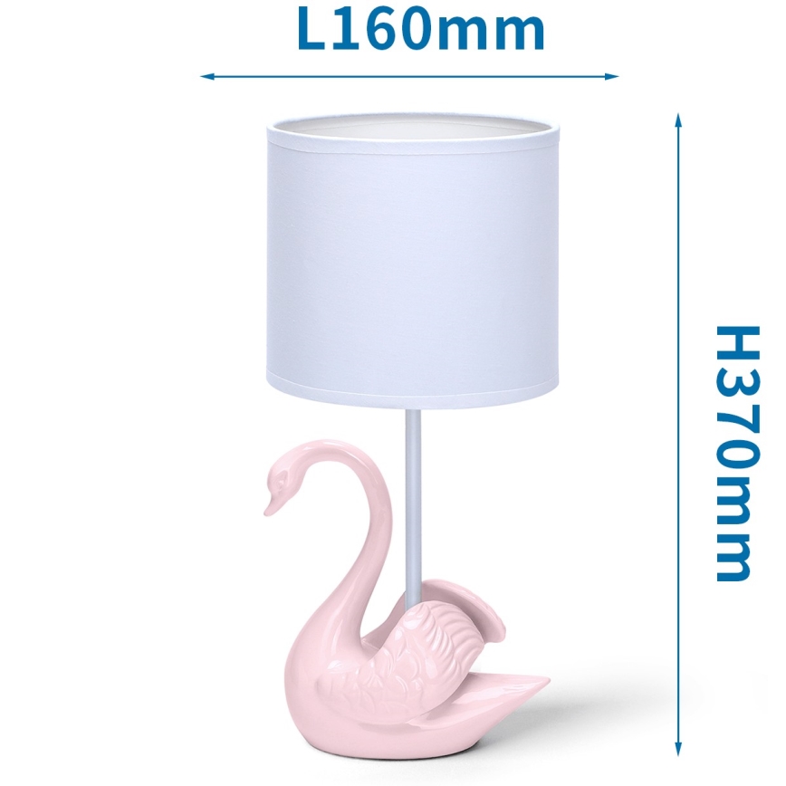 Aigostar - Kleine Kinderleuchte 1xE14/40W/230V Schwan rosa