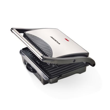 Aigostar - Kontaktgrill 1000W/230V schwarz/matt Chrom